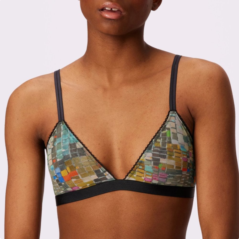 Parade Flirty Lace Touch Triangle Bralette in Disco, Size 2+, Never Worn